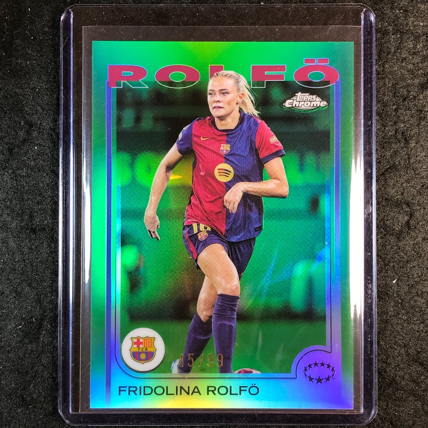 2024-25 Topps Chrome UEFA Women's FRIDOLINA ROLFO Base Green 45/99 #96