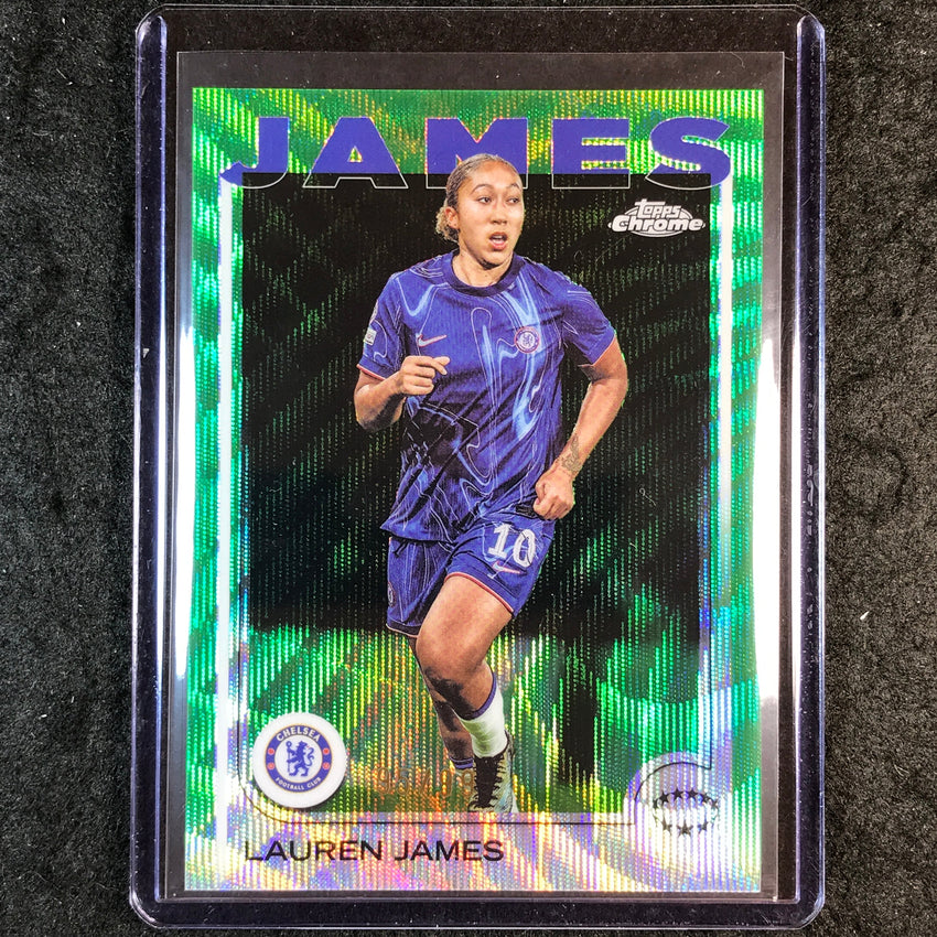 2024-25 Topps Chrome UEFA Women's LAUREN JAMES Base Green Wave 95/99 #10