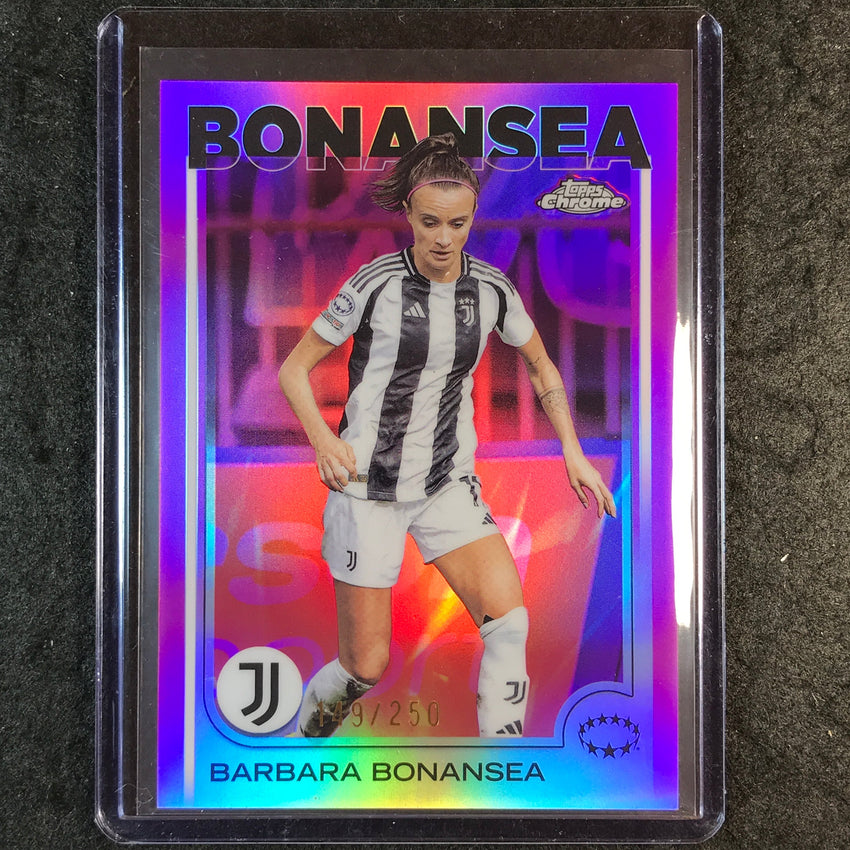 2024-25 Topps Chrome UEFA Women's BARBARA BONANSEA Pink /250 #47