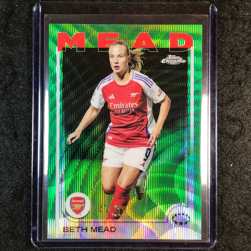 2024-25 Topps Chrome UEFA Women's BETH MEAD Base Green Wave 47/99 #29