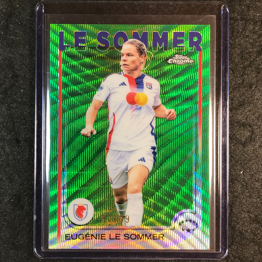 2024-25 Topps Chrome UEFA Women's EUGENIE LE SOMMER Base Green Wave 97/99 #39