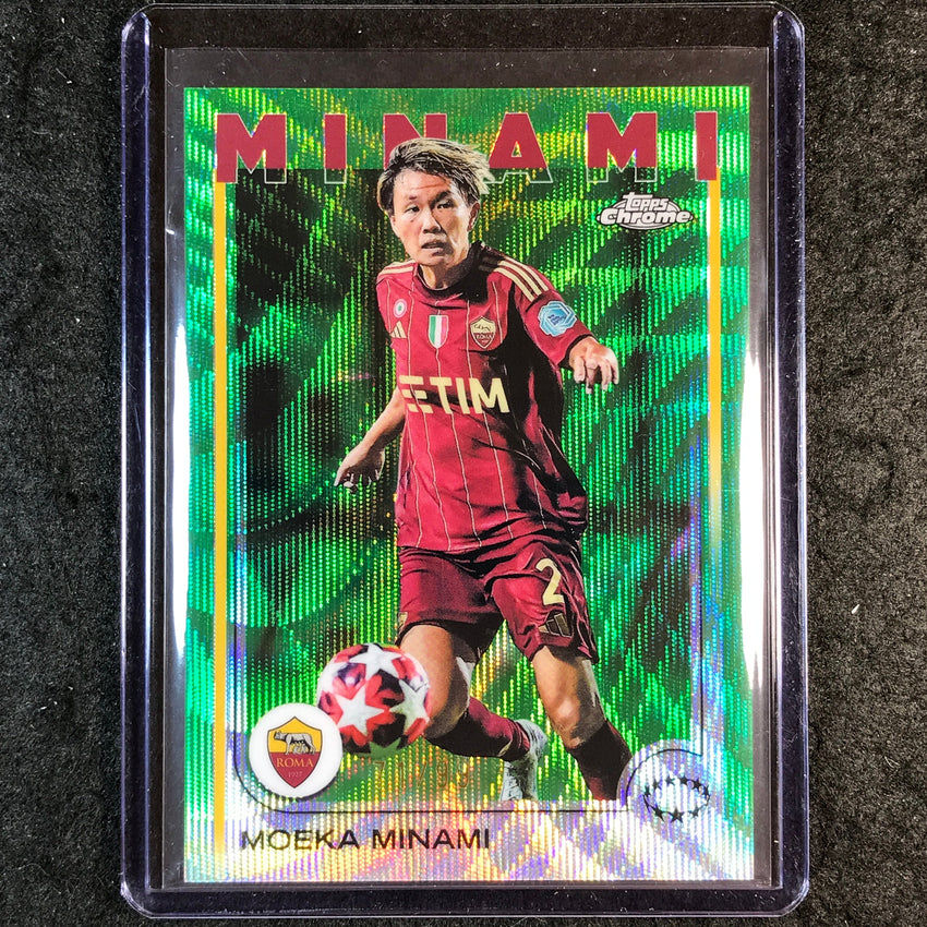 2024-25 Topps Chrome UEFA Women's MOEKA MINAMI Base Green Wave 71/99 #54