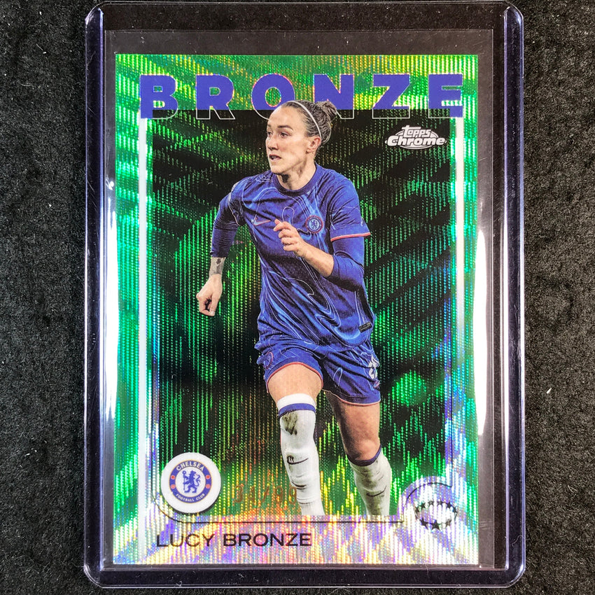 2024-25 Topps Chrome UEFA Women's LUCY BRONZE Base Green Wave 34/99 #68