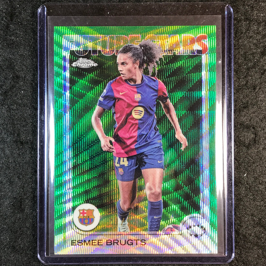 2024-25 Topps Chrome UEFA Women's ESMEE BRUGTS Future Stars Green Wave 71/99 #71
