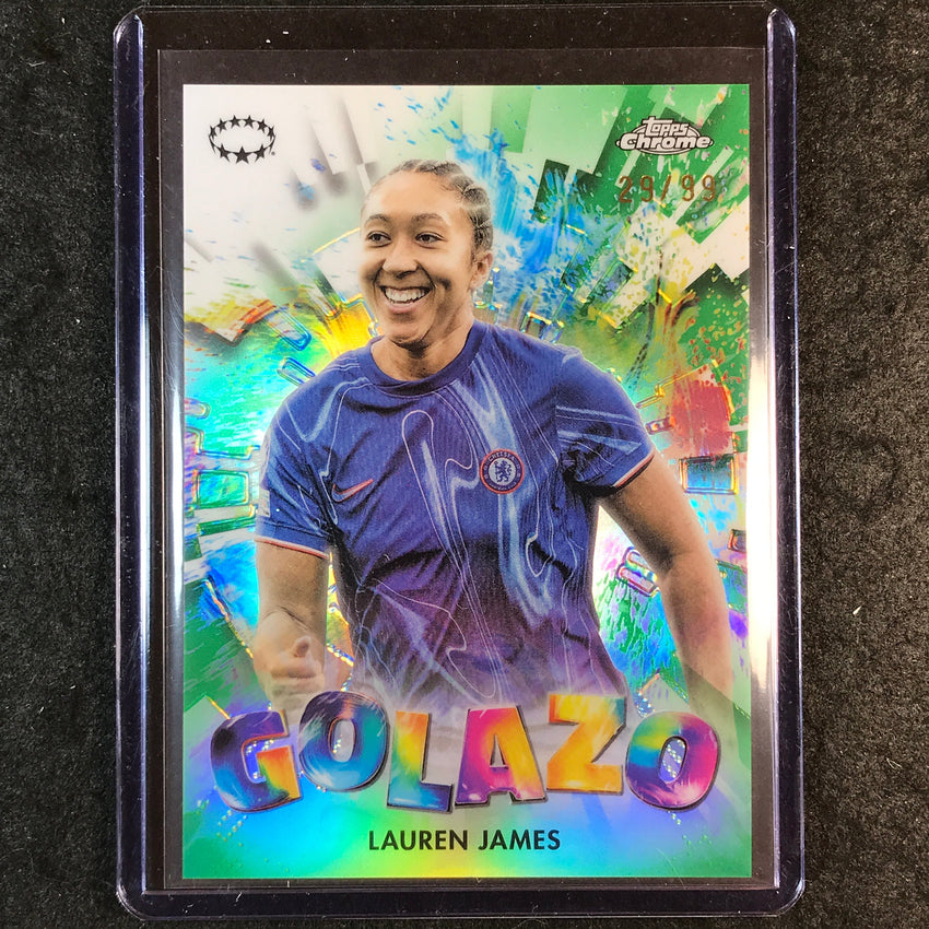 2024-25 Topps Chrome UEFA Women's LAUREN JAMES Golazo Green 29/99 #2