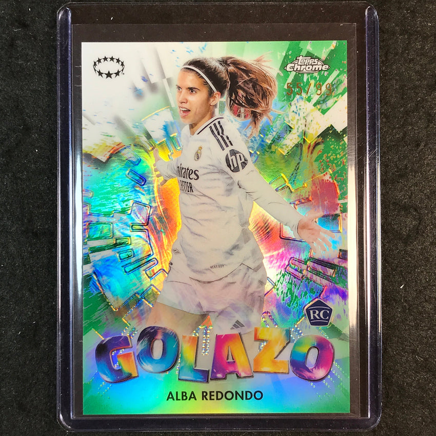 2024-25 Topps Chrome UEFA Women's ALBA REDONDO Golazo Rookie Green 55/99 #5