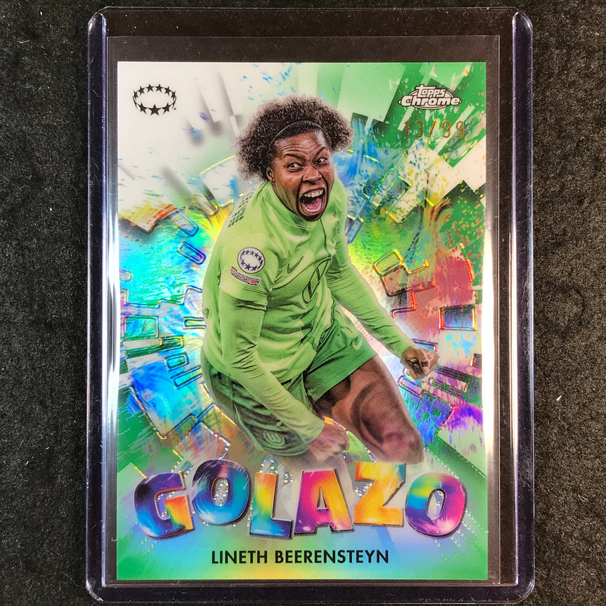 2024-25 Topps Chrome UEFA Women's LINETH BEERENSTEYN Golazo Green 13/99 #7