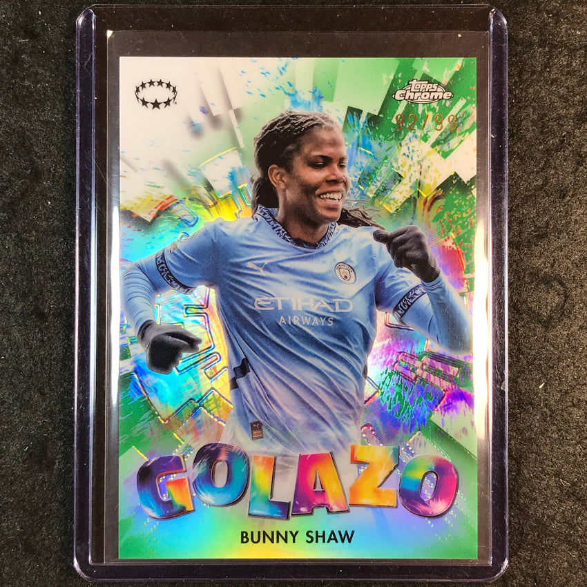2024-25 Topps Chrome UEFA Women's BUNNY SHAW Golazo Green 92/99 #20