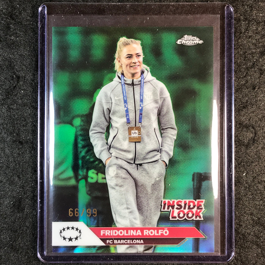 2024-25 Topps Chrome UEFA Women's FRIDOLINA ROLFO Inside Look Green 66/99 #1