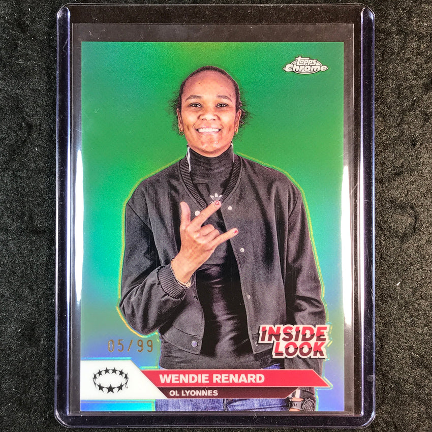 2024-25 Topps Chrome UEFA Women's WENDIE RENARD Inside Look Green 5/99 #4