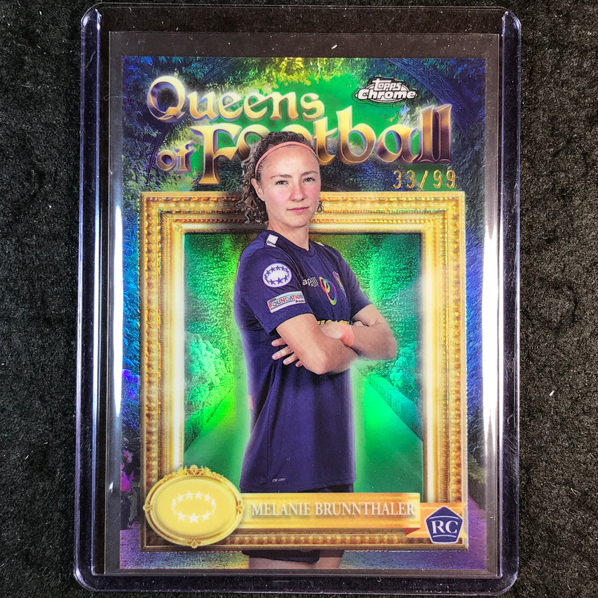 2024-25 Topps Chrome UEFA Women's BRUNNTHALER Queens of Football Rookie 33/99