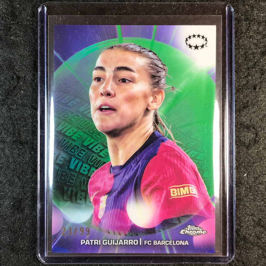 2024-25 Topps Chrome UEFA Women's PATRI GUIJARRO Vibe Green 21/99 #12