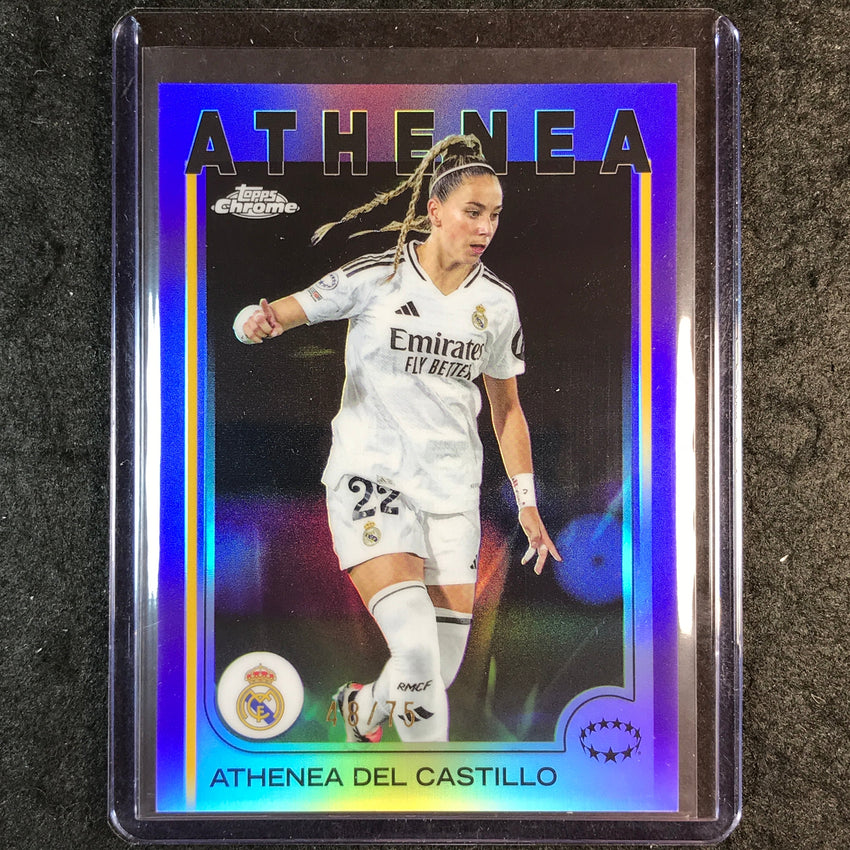 2024-25 Topps Chrome UEFA Women's ATHENEA DEL CASTILLO Base Purple 48/75 #24