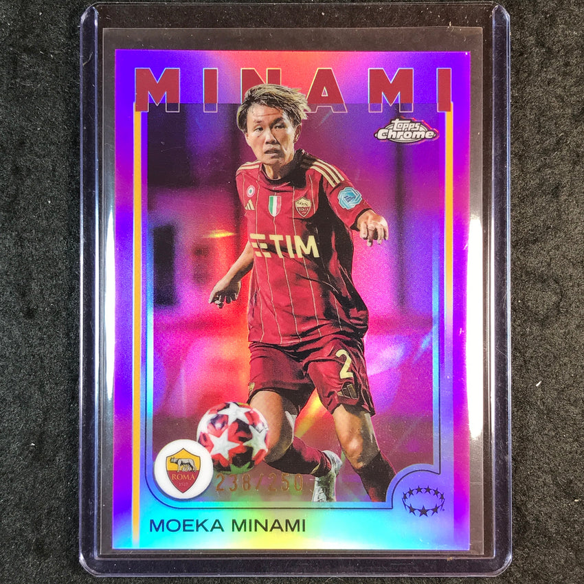 2024-25 Topps Chrome UEFA Women's MOEKA MINAMI Pink /250 #54