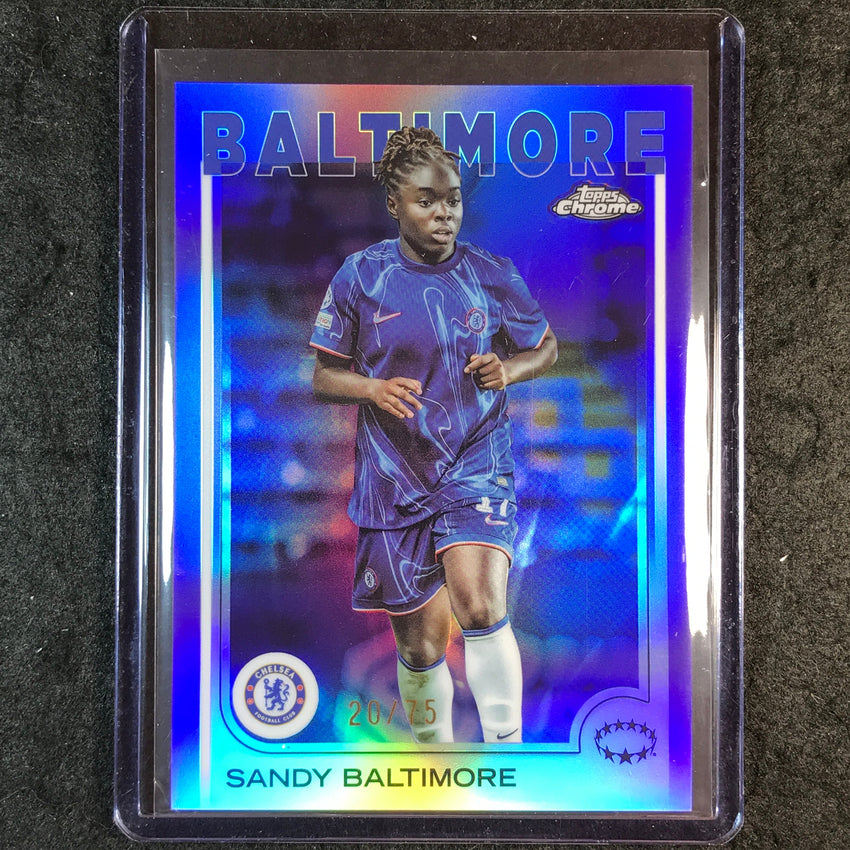 2024-25 Topps Chrome UEFA Women's SANDY BALTIMORE Base Purple 20/75 #32