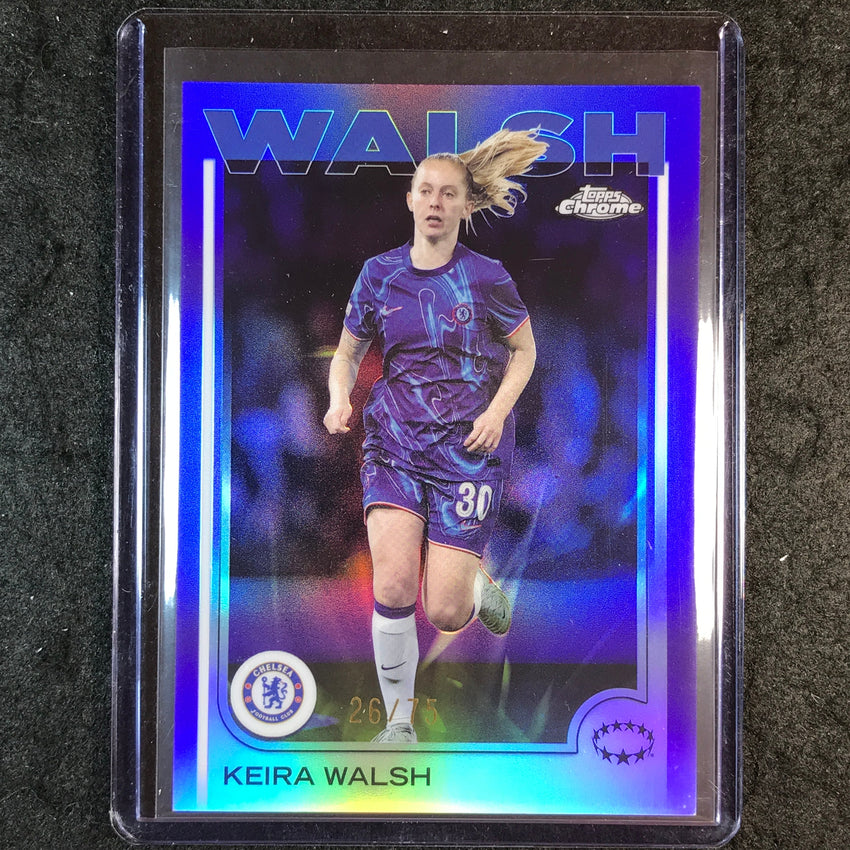 2024-25 Topps Chrome UEFA Women's KEIRA WALSH Base Purple 26/75 #72