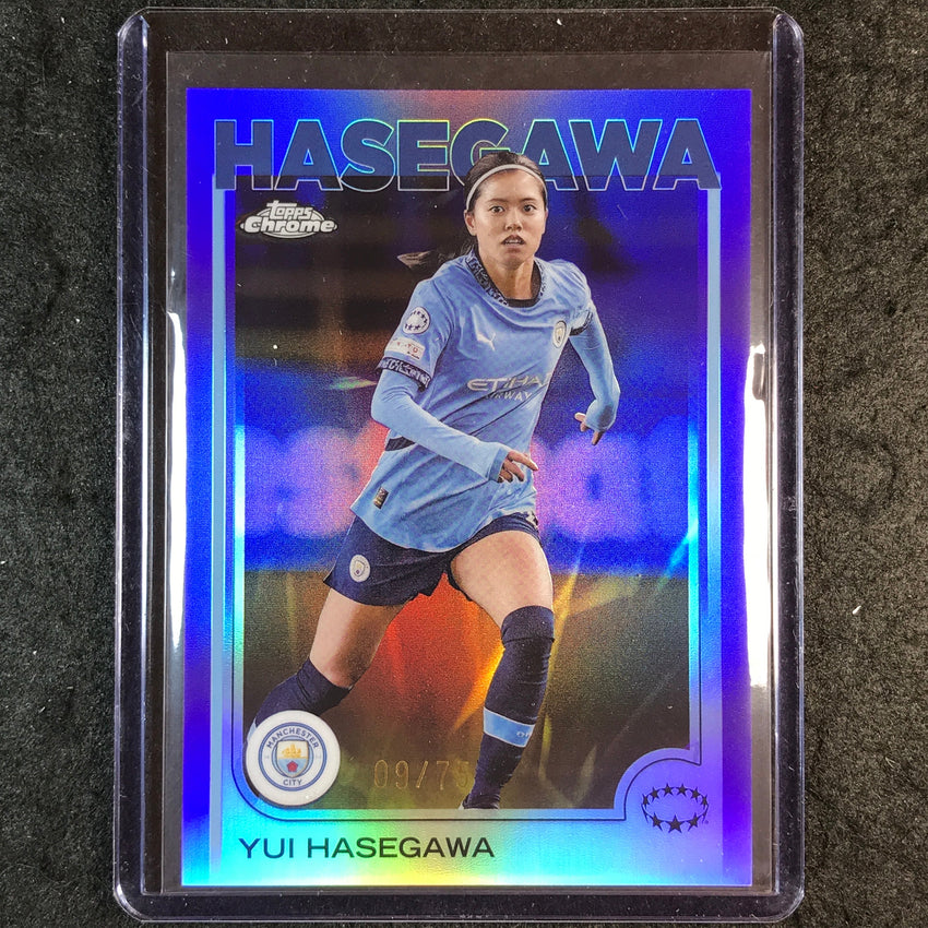 2024-25 Topps Chrome UEFA Women's YUI HASEGAWA Base Purple 9/75 #80