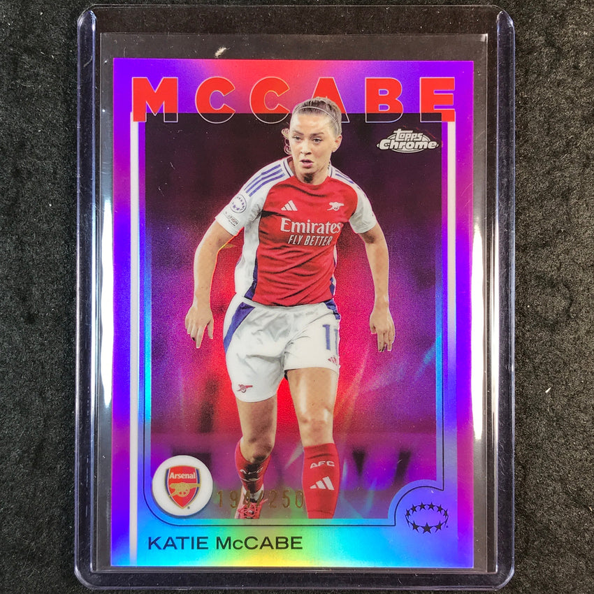2024-25 Topps Chrome UEFA Women's KATIE MCCABE Pink /250 #55