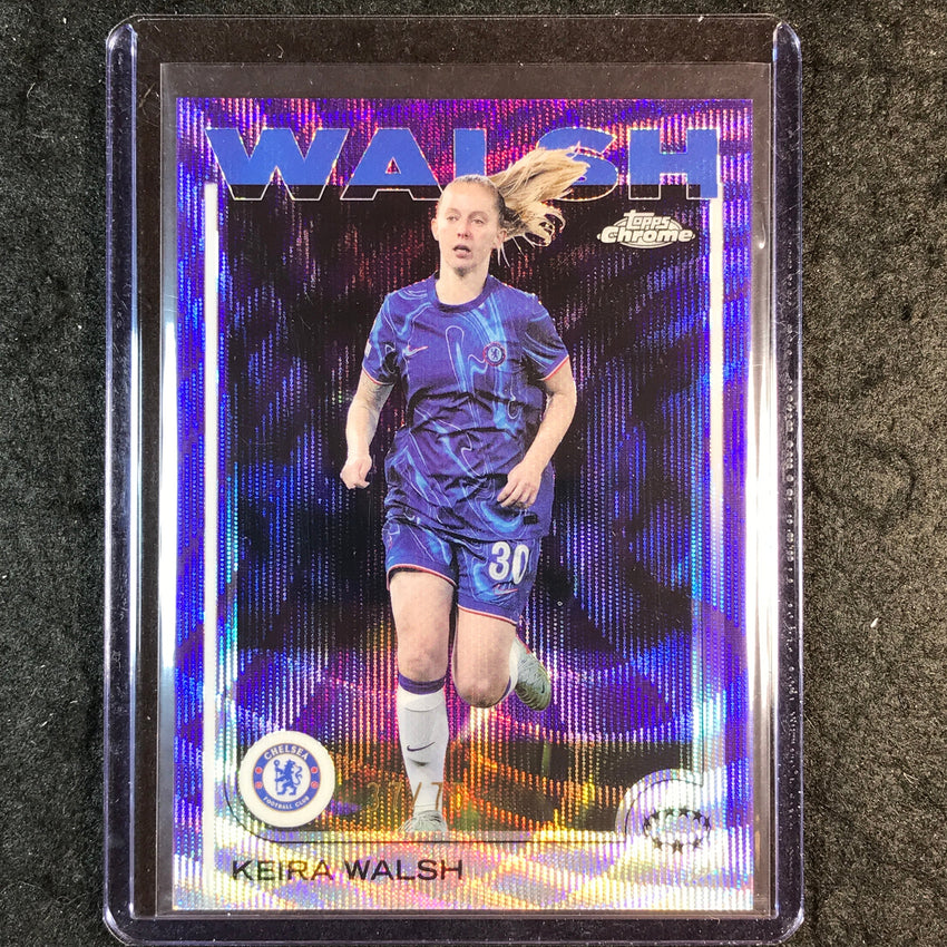 2024-25 Topps Chrome UEFA Women's KEIRA WALSH Base Purple Wave 37/75 #72