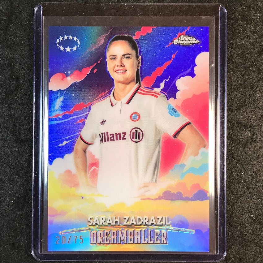 2024-25 Topps Chrome UEFA Women's SARAH ZADRAZIL Dreamballer Purple 20/75 #3