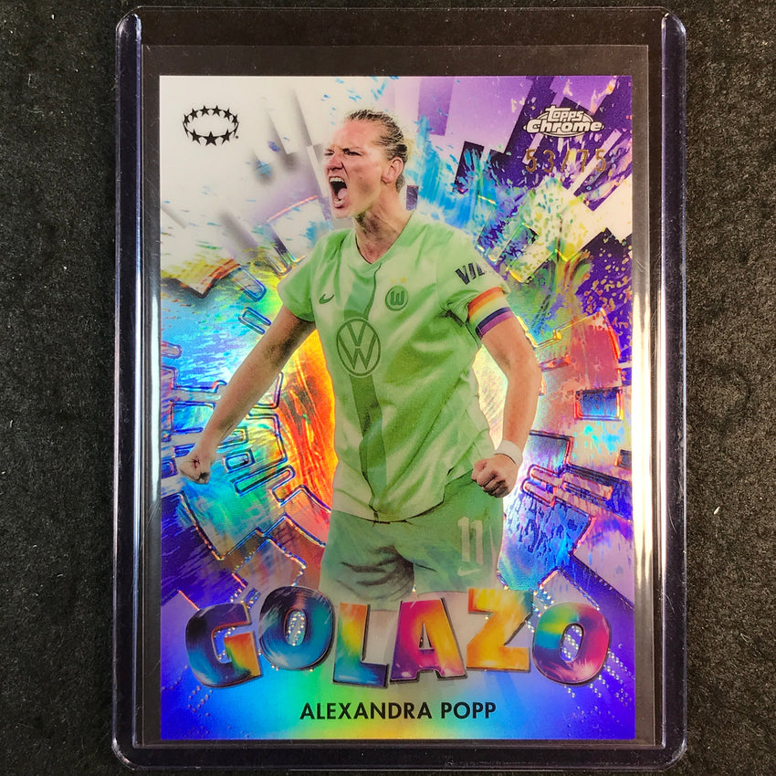 2024-25 Topps Chrome UEFA Women's ALEXANDRA POPP Golazo Purple 53/75 #17