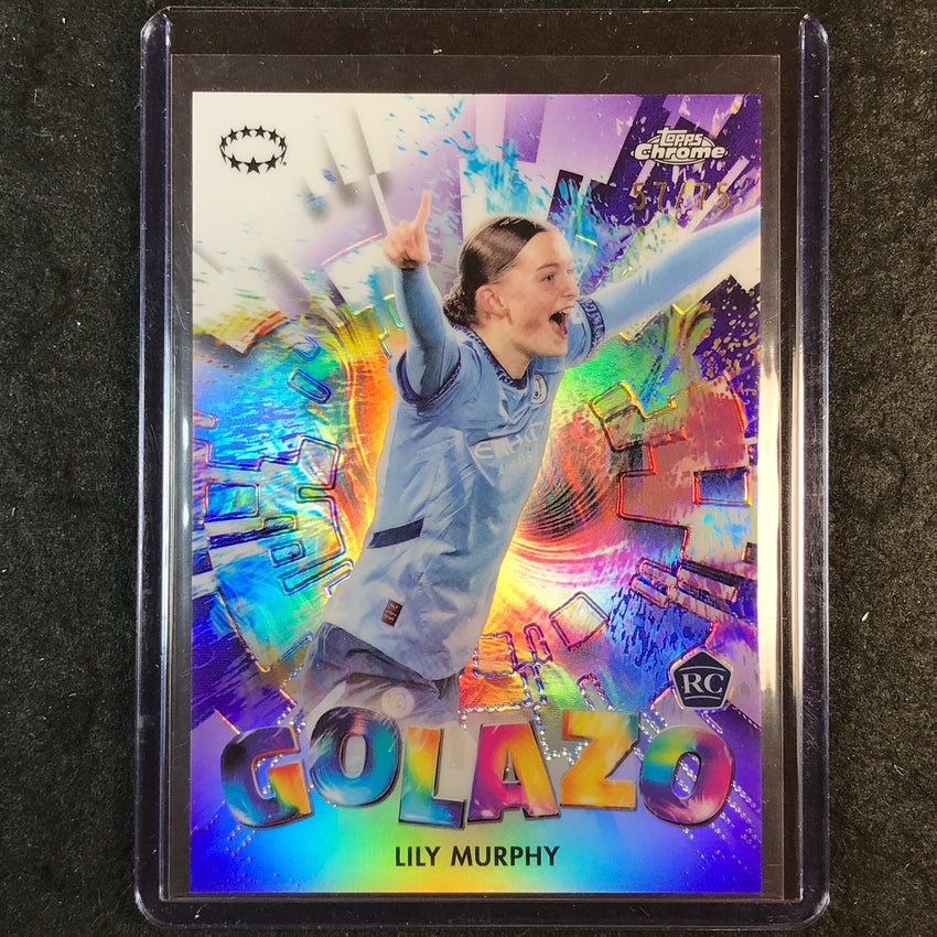 2024-25 Topps Chrome UEFA Women's LILY MURPHY Golazo Rookie Purple 57/75 #19