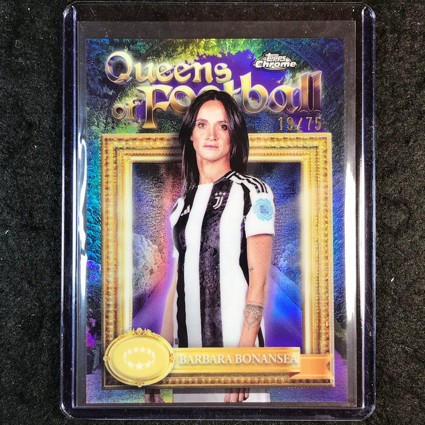 2024-25 Topps Chrome UEFA Women's BARBARA BONANSEA Queens of Football 19/75 #8