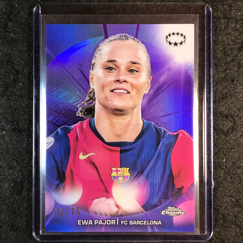 2024-25 Topps Chrome UEFA Women's EWA PAJOR Vibe Purple 2/75 #23
