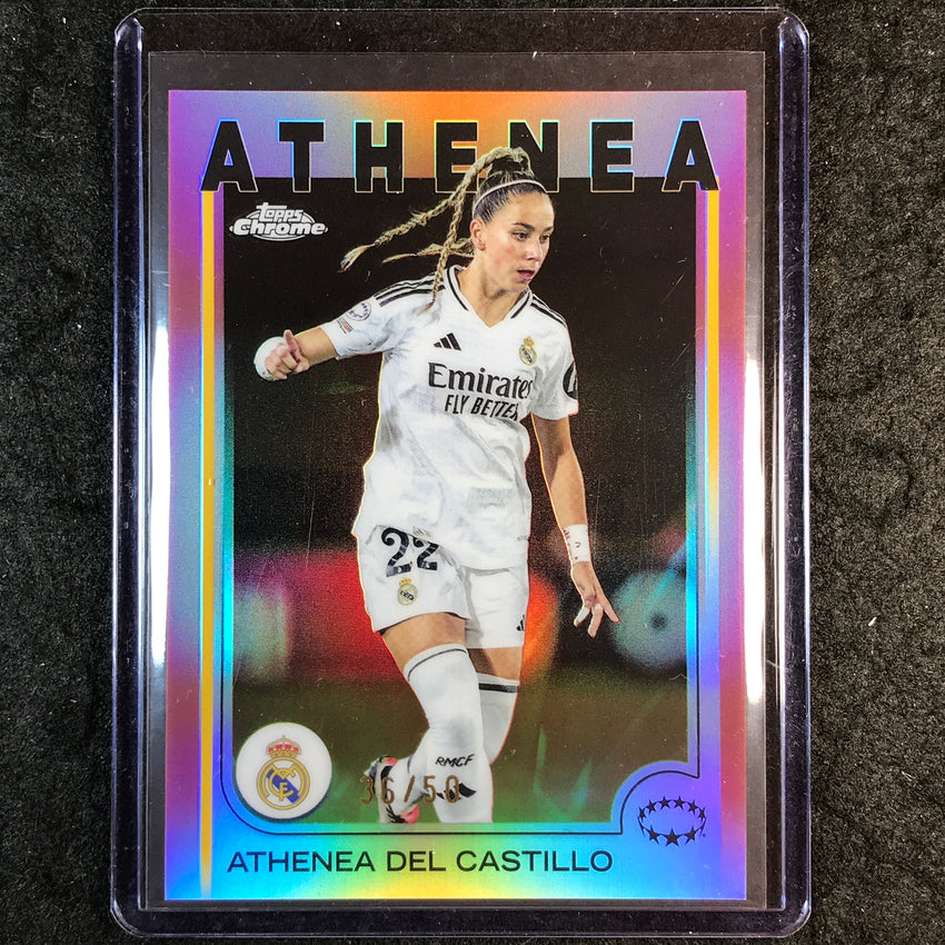 2024-25 Topps Chrome UEFA Women's ATHENEA DEL CASTILLO Base Rose Gold 36/50 #24
