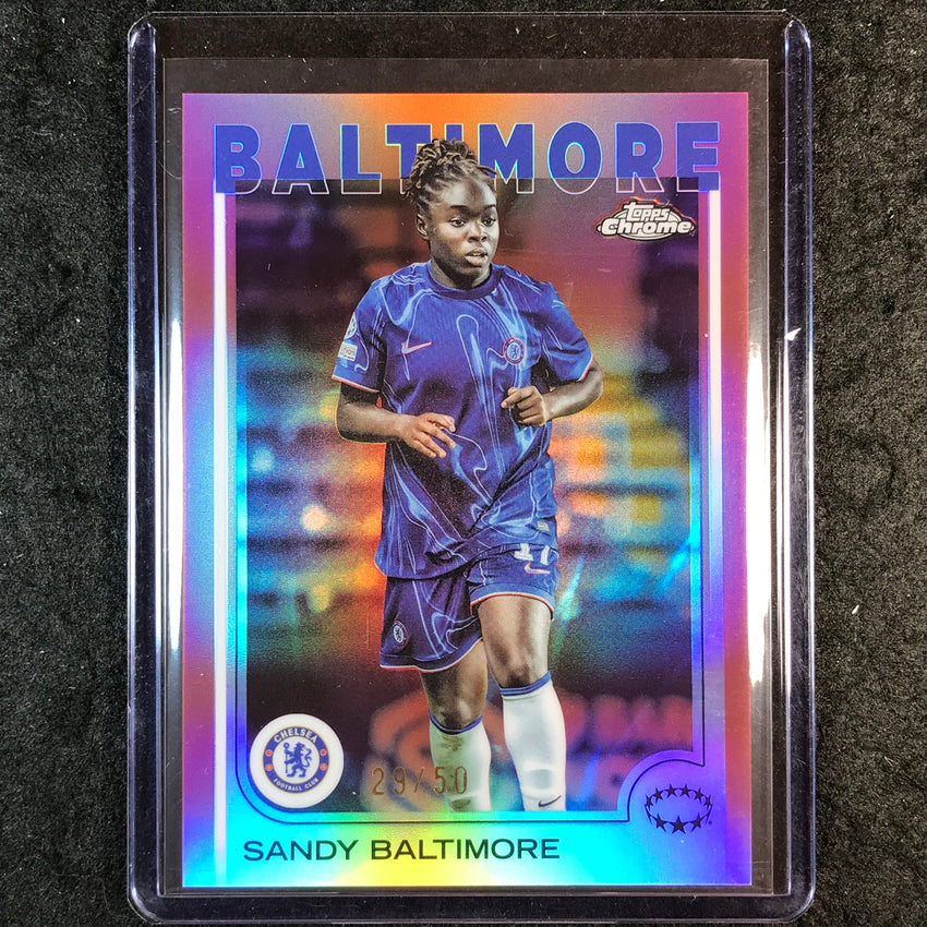 2024-25 Topps Chrome UEFA Women's SANDY BALTIMORE Base Rose Gold 29/50 #32