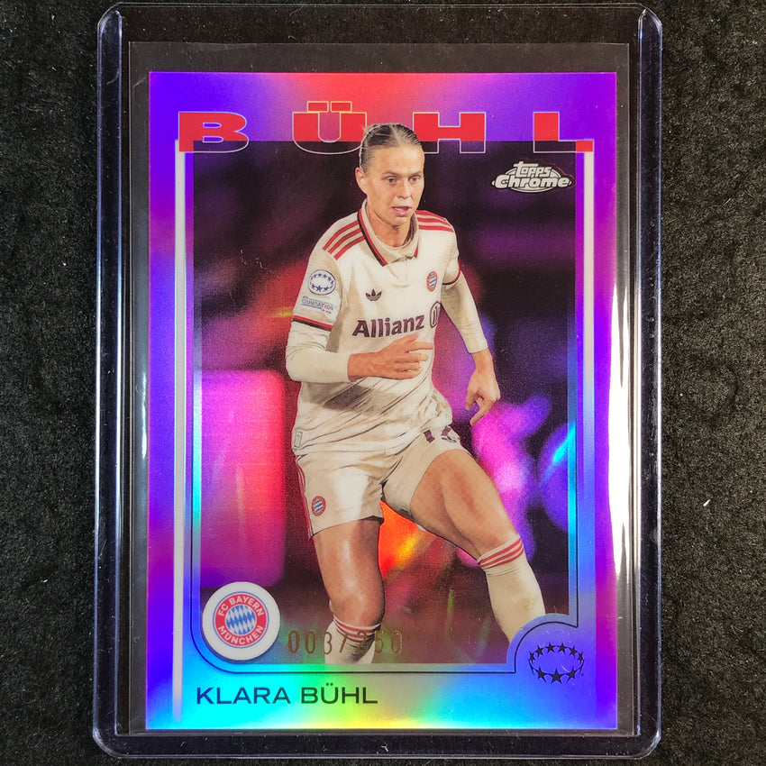 2024-25 Topps Chrome UEFA Women's KLARA BUHL Pink /250 #60