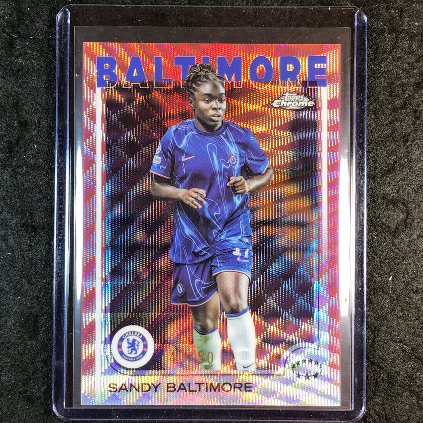 2024-25 Topps Chrome UEFA Women's SANDY BALTIMORE Base Rose Gold Wave 40/50 #32
