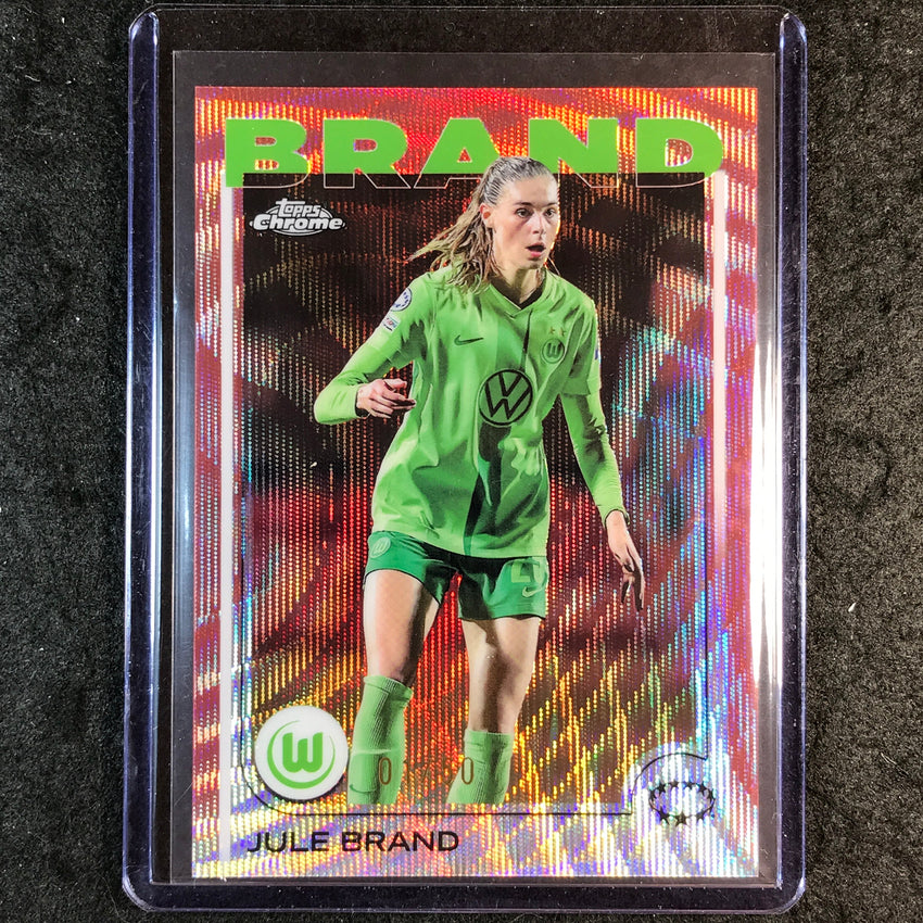 2024-25 Topps Chrome UEFA Women's JULE BRAND Base Rose Gold Wave 1/50 #78