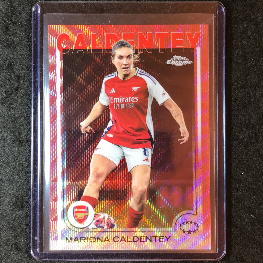 2024-25 Topps Chrome UEFA Women's MARIONA CALDENTEY Rose Gold Wave 45/50 #83