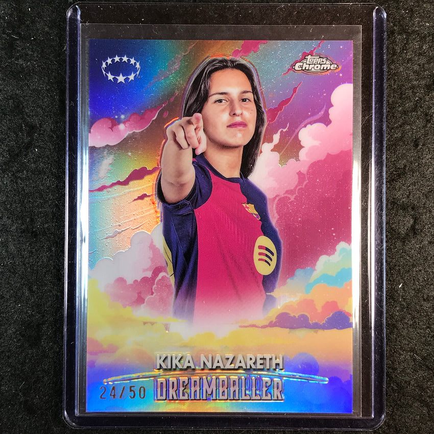 2024-25 Topps Chrome UEFA Women's KIKA NAZARETH Dreamballer Rose Gold 24/50 #1