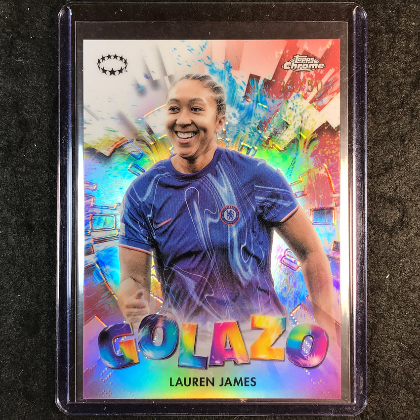 2024-25 Topps Chrome UEFA Women's LAUREN JAMES Golazo Rose Gold 33/50 #2