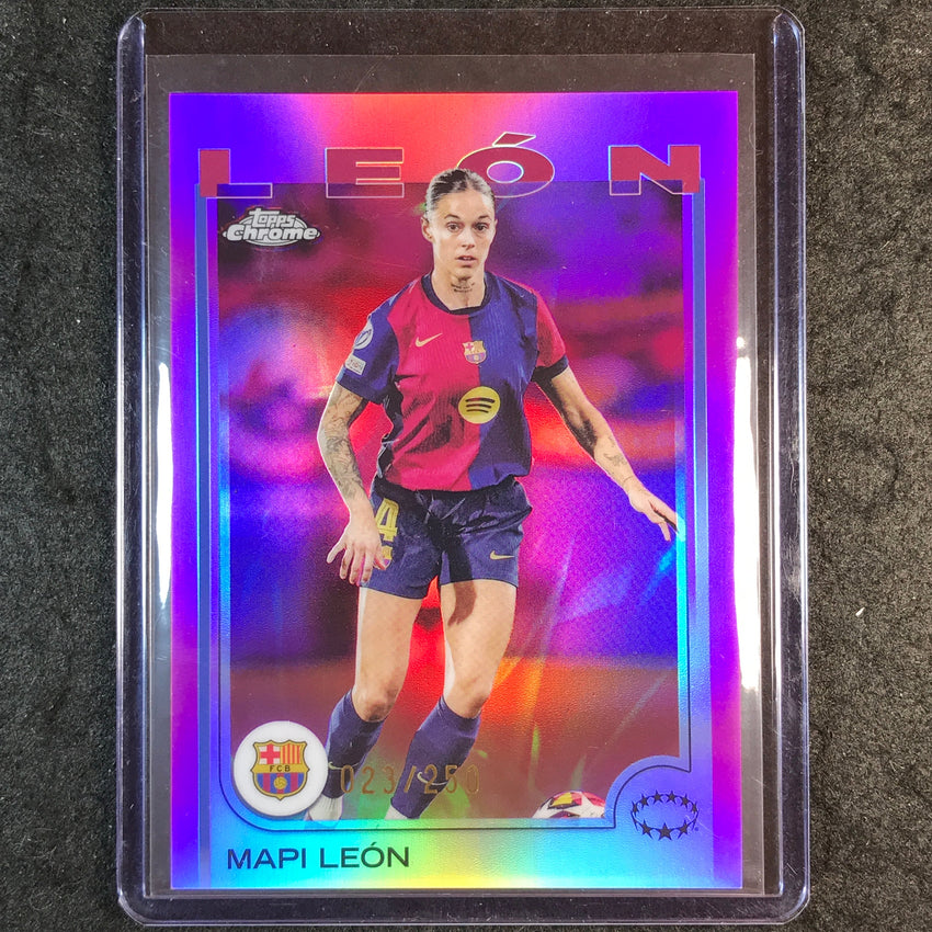2024-25 Topps Chrome UEFA Women's MAPI LEON Pink /250 #63