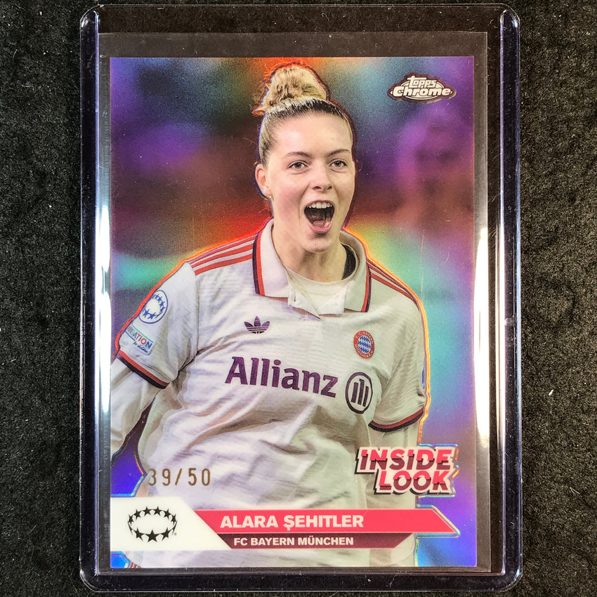 2024-25 Topps Chrome UEFA Women's ALARA SEHITLER Inside Look Rose Gold 39/50 #3