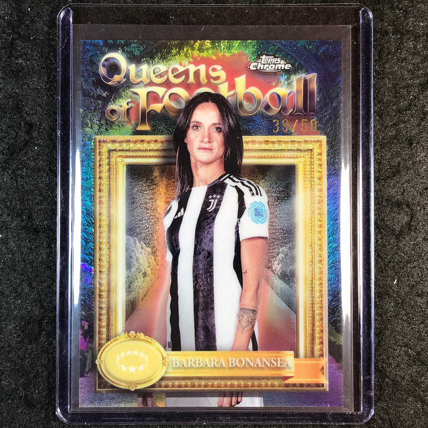 2024-25 Topps Chrome UEFA Women's BONANSEA Queens of Football Rose Gold 39/50 #8