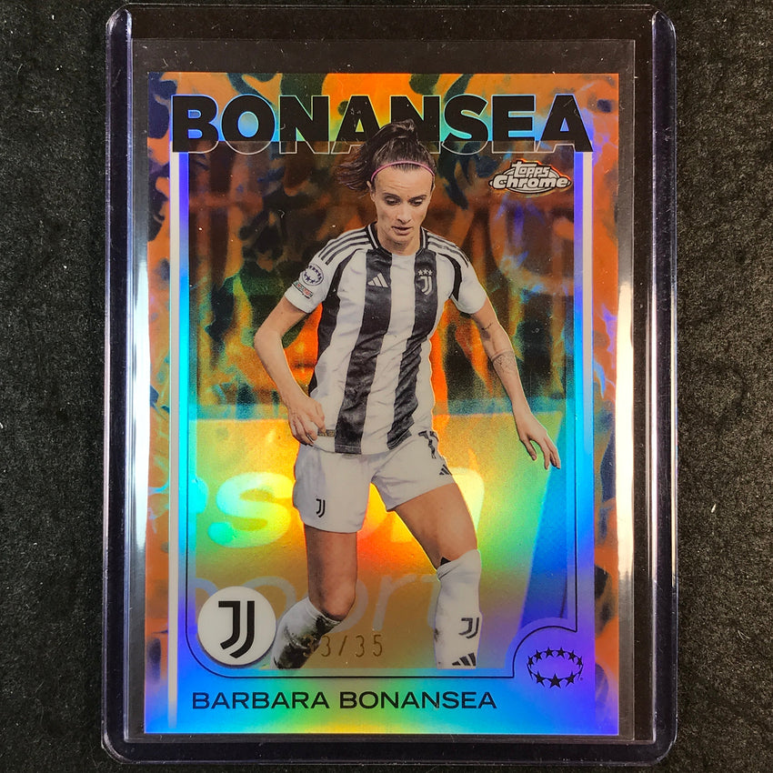 2024-25 Topps Chrome UEFA Women's BARBARA BONANSEA Base Inferno 33/35 #47