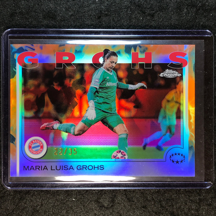 2024-25 Topps Chrome UEFA Women's MARIA LUISA GROHS Base Inferno 22/35 #92