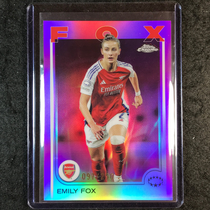 2024-25 Topps Chrome UEFA Women's EMILY FOX Pink /250 #70