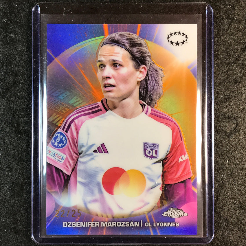 2024-25 Topps Chrome UEFA Women's DZSENIFER MAROZSAN Vibe Orange 22/25 #21