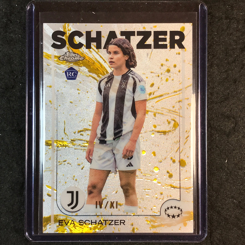 2024-25 Topps Chrome UEFA Women's EVA SCHATZER Rookie XI Variation IV/XI #51