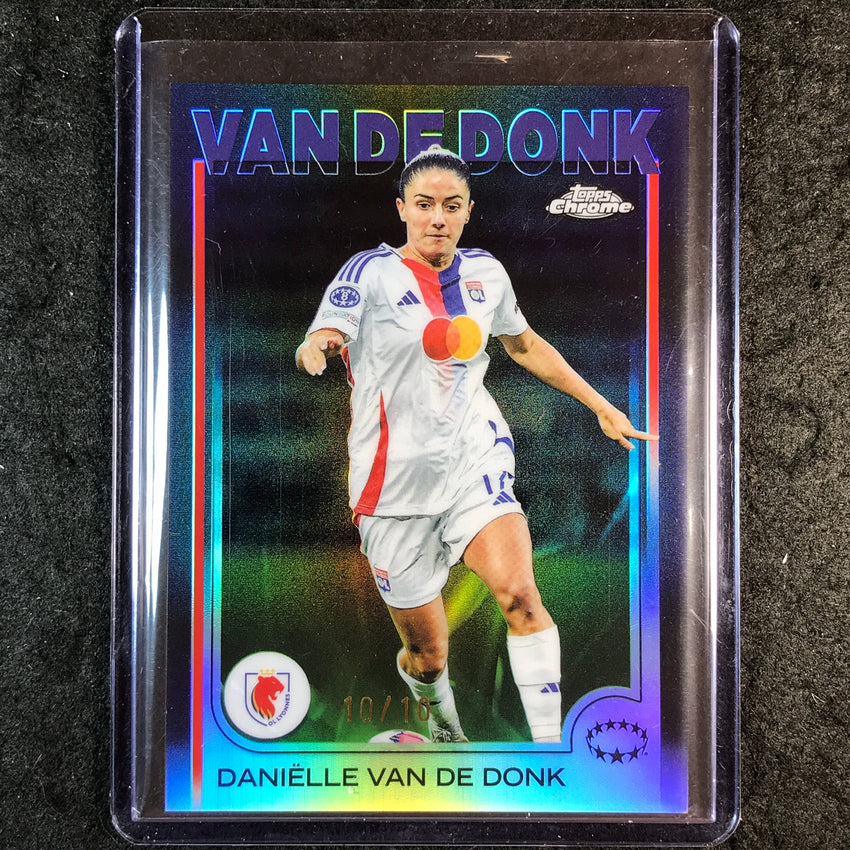 2024-25 Topps Chrome UEFA Women's DANIELLE VAN DE DONK Base Black 10/10 #65