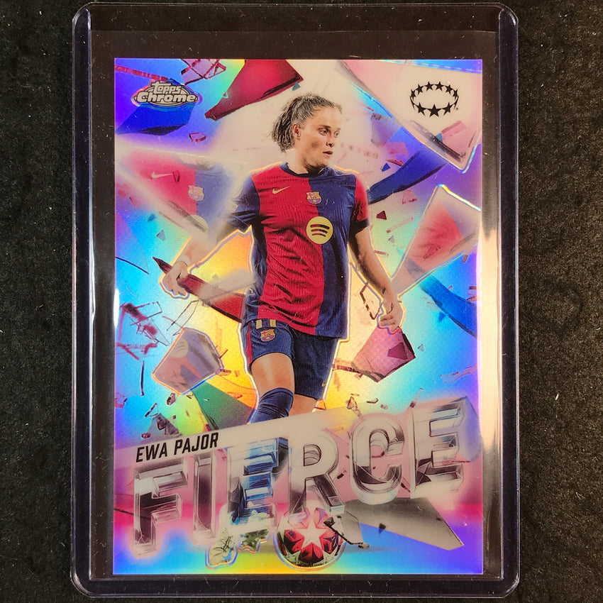 2024-25 Topps Chrome UEFA Women's EWA PAJOR Fierce SSP #1