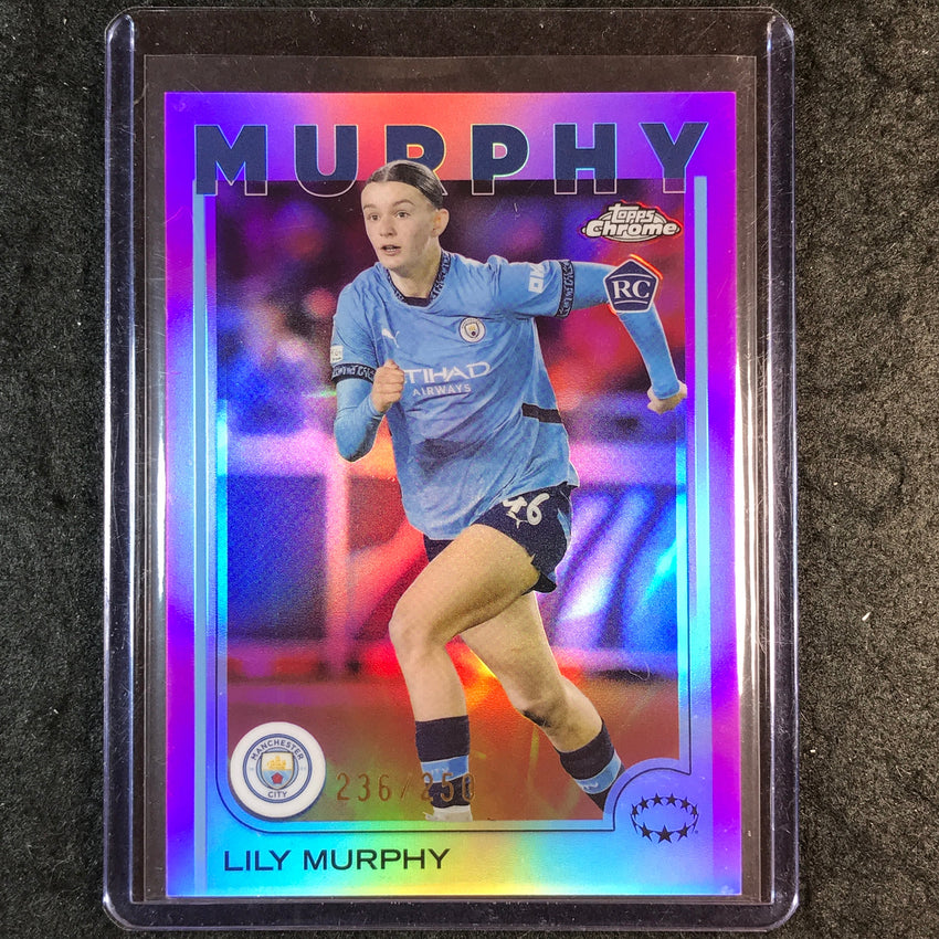 2024-25 Topps Chrome UEFA Women's LILY MURPHY Rookie Pink /250 #77