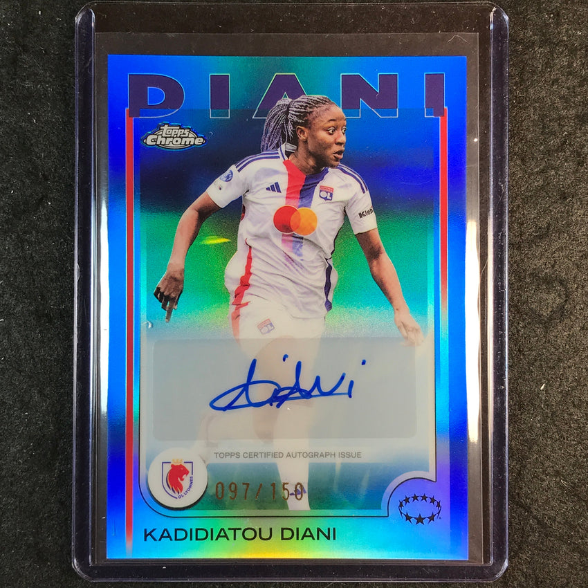 2024-25 Topps Chrome UEFA Women's KADIDIATOU DIANI Base Auto Blue 97/150