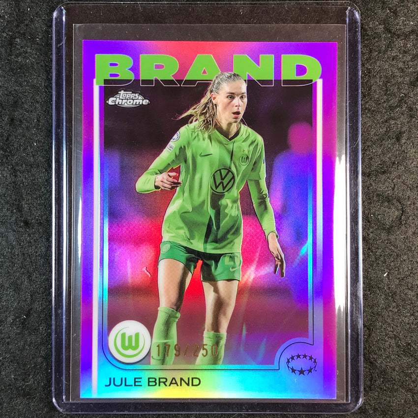 2024-25 Topps Chrome UEFA Women's JULE BRAND Pink /250 #78