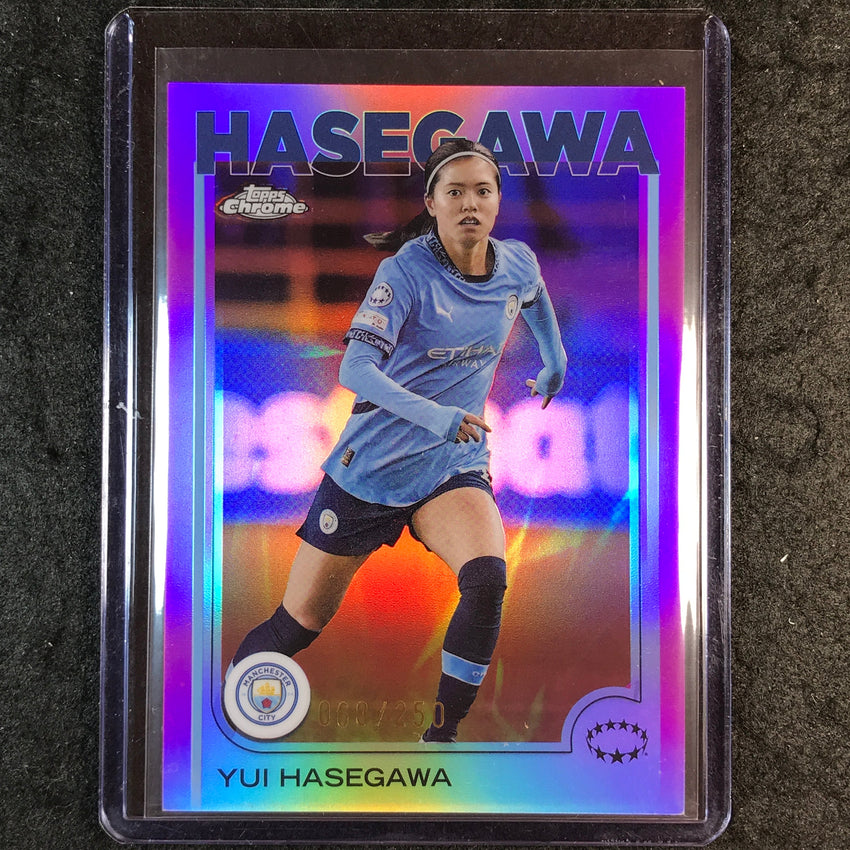 2024-25 Topps Chrome UEFA Women's YUI HASEGAWA Pink /250 #80